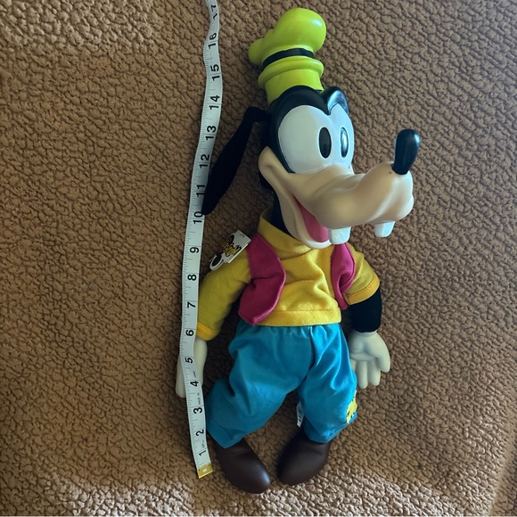 Vintage Disney Parks 16” Disney Goofy Vinyl Head Hands Feet Plush With Tags - Picture 7 of 8